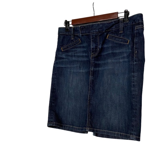 Gap Jeans Limited Edition Women’s Jean Skirt Dark Wash Blue - Picture 4 of 16